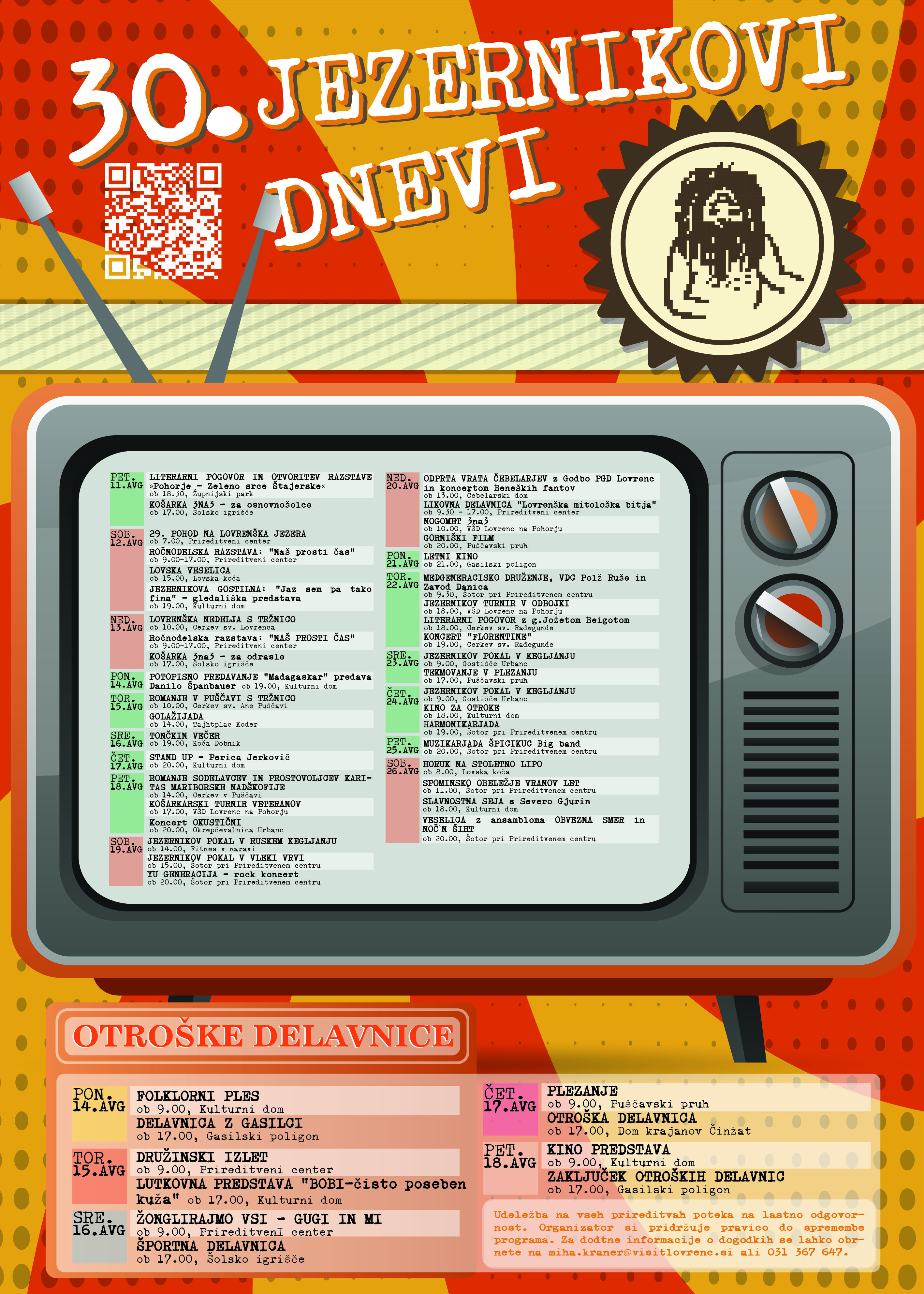 Program festivala 30. Jezernikovi dnevi